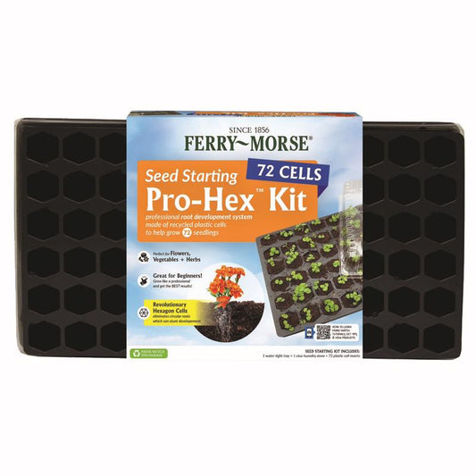 Ferry-Morse Pro-Hex 72 Cells 2.25 in. H X 1.5 in. W X 1.5 in. L Seed Starting Kit 1 pk