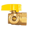 Eastman Magne Flo 5/8 in. Brass Push Fit Ball Valve T-Handle For Gas