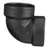 Charlotte Pipe 1-1/2 in. Hub X 1-1/2 in. D Hub ABS Elbow