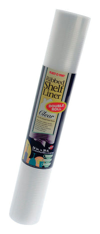 Warp's Plast-O-Mat 20 ft. L x 24 in. W Clear Non Adhesive Ribbed Shelf Liner - Deal of The Week