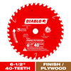 Diablo 6-1/2 in. D X 5/8 in. TiCo Hi-Density Carbide Finishing Saw Blade 40 teeth 1 pk