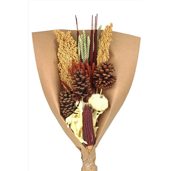 Ramo grande de 30 pulgadas con diseño de cosecha antigua de Second Nature (paquete de 10)