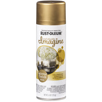 Rust-Oleum Imagine Gold Mirror Spray Paint 6 oz (Pack of 4)