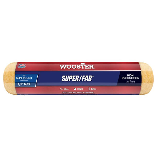 Wooster Super/Fab Knit 1/2 in. x 12 in. W Regular Paint Roller Cover 1 pk - Deal of The Week