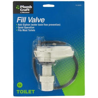 Plumb Craft Waxman White Plastic Anti-Siphon Fill Valve with Quiet Operation