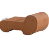 Deroma 1.45 in. H X 1.6 in. W Clay Standard Planter Feet Terracotta