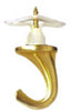 Hillman Brass Plated Brass Large Versa Hook 35 lb. Drywall; 75 lb. Wood 1 pk (Pack of 5)