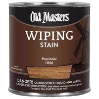 Old Masters Semi-Transparent Provincial Oil-Based Wiping Stain 0.5 pt. (Pack of 6)