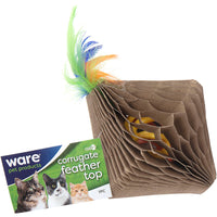 Corrugated Feather Top Cat Toy