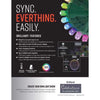 Celebrations 24 in. D LED Prelit RGBW Brilliant Wreath
