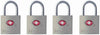Master Lock 4683Q TSA-Approved Luggage Lock 7/8 in. H X 7/16 in. W X 7/8 in. L Steel Key Luggage Loc