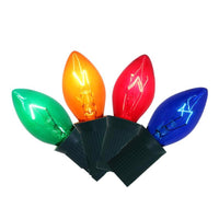 Celebrations Incandescent C7 Multicolored/Clear 4 ct Replacement Christmas Light Bulbs 0.08 ft.