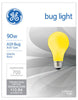 GE 90 watts A19 A-Line Incandescent Bulb E26 (Medium) Yellow 2 pk (Pack of 12)