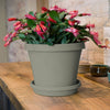 Bloem Terrapot Pebble Stone Resin UV-Resistant Tapered Traditional Planter 7 H in.