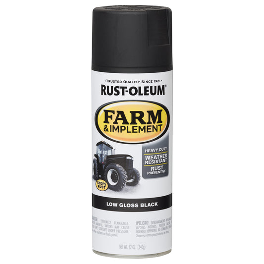 Rust-Oleum Specialty Indoor and Outdoor Low Gloss Black Farm & Implement 12 oz.