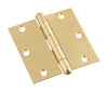 National Hardware 3-1/2 in. L Brass-Plated Door Hinge (Pack of 5)