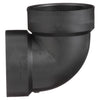 Charlotte Pipe 2 in. Hub X 2 in. D Hub ABS Elbow