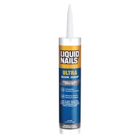 Liquid Nails Ultra Quick Grip Synthetic Elastomeric Polymer Construction Adhesive 10 oz. (Pack of 12)