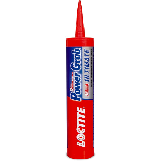 Loctite Power Grab Ultimate Synthetic Elastomeric Polymer Construction Adhesive 9 oz. (Pack of 12)