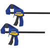 Irwin Quick-Grip 6 in. X 2-7/16 in. D Bar Clamp 100 lb 2 pc - Deal of The Week