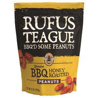 Rufus Teague Snacks Honey BBQ Peanuts BBQ Honey Roasted Peanuts 9 oz Bagged (Pack of 12)