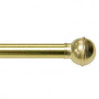 Kenney Brass Gold Ball Cafe Rod 48 in. L X 84 in. L