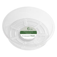 Crescent Garden 1.5 in. H X 6 in. D Plastic Plant Saucer Clear (Pack of 25)