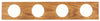 Westinghouse Natural Brass 4 lights Bathroom Bar Fixture Wall Mount