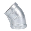 BK Products 1/2 in. FPT x 1/2 in. Dia. FPT Galvanized Malleable Iron Elbow (Pack of 5)