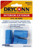 King Innovation DryConn 14-6 AWG Copper Wire Waterproof Wire Connector Aqua/Blue 3 pk - Open Box