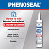 Phenoseal Does It All White Vinyl Kitchen and Bath Adhesive Caulk 10 oz (Pack of 12)