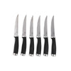 Core Kitchen Black/Silver Stainless Steel Steak Knife Set 4.5 L in.
