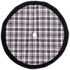 Dyno Cream/Black Plaid Print Tree Skirt (Pack of 4)