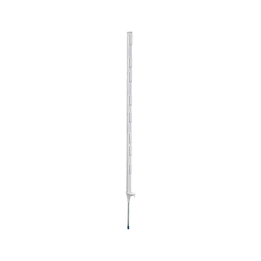 Fi-Shock 3.45 in. H X 1 in. W X 4 ft. L Plastic-Coated White Steel End Post