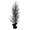 Celebrations Halloween Orange/Purple 100 ct 5 ft. LED Prelit Twiggy Halloween Tree Halloween Decor