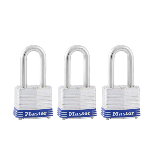 Master Lock 3-3/16 in. H X 1-9/16 in. W X 27/32 in. L Steel 4-Pin Cylinder Padlock Keyed Alike