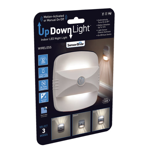 Sensor Brite UpDown Light Wireless Motion Activated LED Light 1 pc