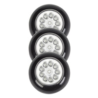 Fulcrum Light It! Black Battery Powered LED Puck Light 3 pk