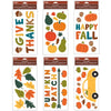 IG Design Harvest Gel Clings Window Decor (Pack of 72)