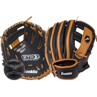 Franklin RTP Black/Tan PVC Right-handed T-Ball Fielding Glove 9.5 in. 1 pk - Deal of The Week