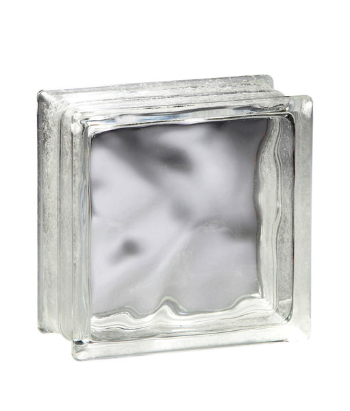 Decora Glass Block 8 " X 8 " X 3 " Thinline Decora Wave