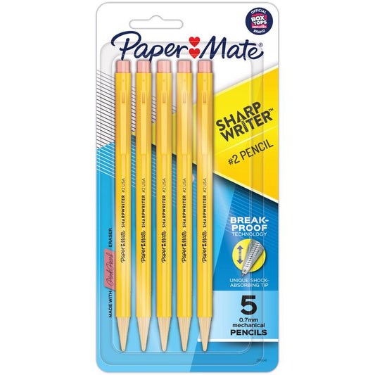 Papermate SharpWriter 0.7 mm Mechanical Pencil 5 pk (Pack of 6)