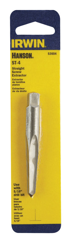 Irwin Hanson 5/16 in. S X 5/16 in. D Carbon Steel Straight Screw Extractor 6 in. 1 pc (Pack of 3)
