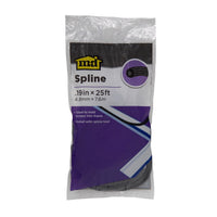 SCRN SPLNE BLK 0.19"x25'