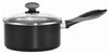 Mirro Get A Grip Aluminum Sauce Pan With Lid 3 qt Black