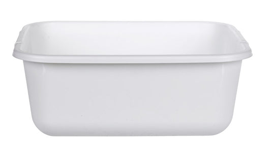 Rubbermaid White Plastic 11.4 qt. Capacity Dish Pan 13.5 L x 5.7 H x 11.5 W in. (Pack of 6)