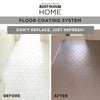 Rust-Oleum HOME Semi-Gloss White Tint Base Floor Coating Kit 1 qt (Pack of 2)
