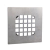 Danco 4-1/4 in. Chrome Square Stainless Steel Drain Cover