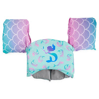 SwimWays Blue/Purple Fabric/Mesh Sea Squirts Swim Trainer Life Jacket