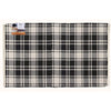 First Concept 36 in. W X 24 in. L Black/White Checkered Polyester Accent Rug